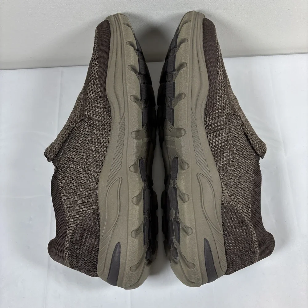 SKECHERS Mens 13 Arch Fit Motley Vaseo 204495 Brown Mesh Shoes Comfort Festival‎